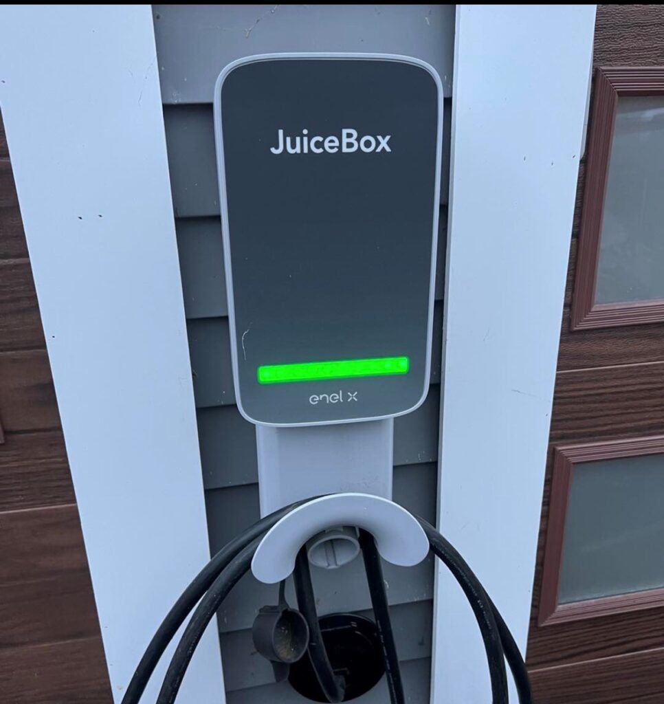 ev charger dedicated 50 amp breaker installation ny ct.