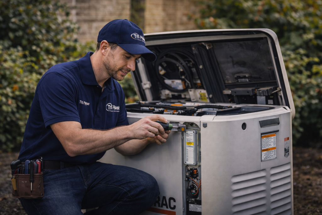 tri phase electric generator installation westchester ny